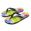 Abstract Tie Dye Men's Flip Flops-grizzshop