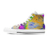Abstract Tie Dye Men's High Top Shoes-grizzshop