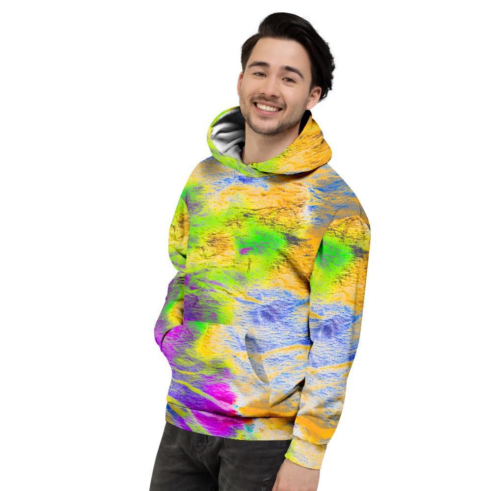 Abstract Tie Dye Men's Hoodie-grizzshop