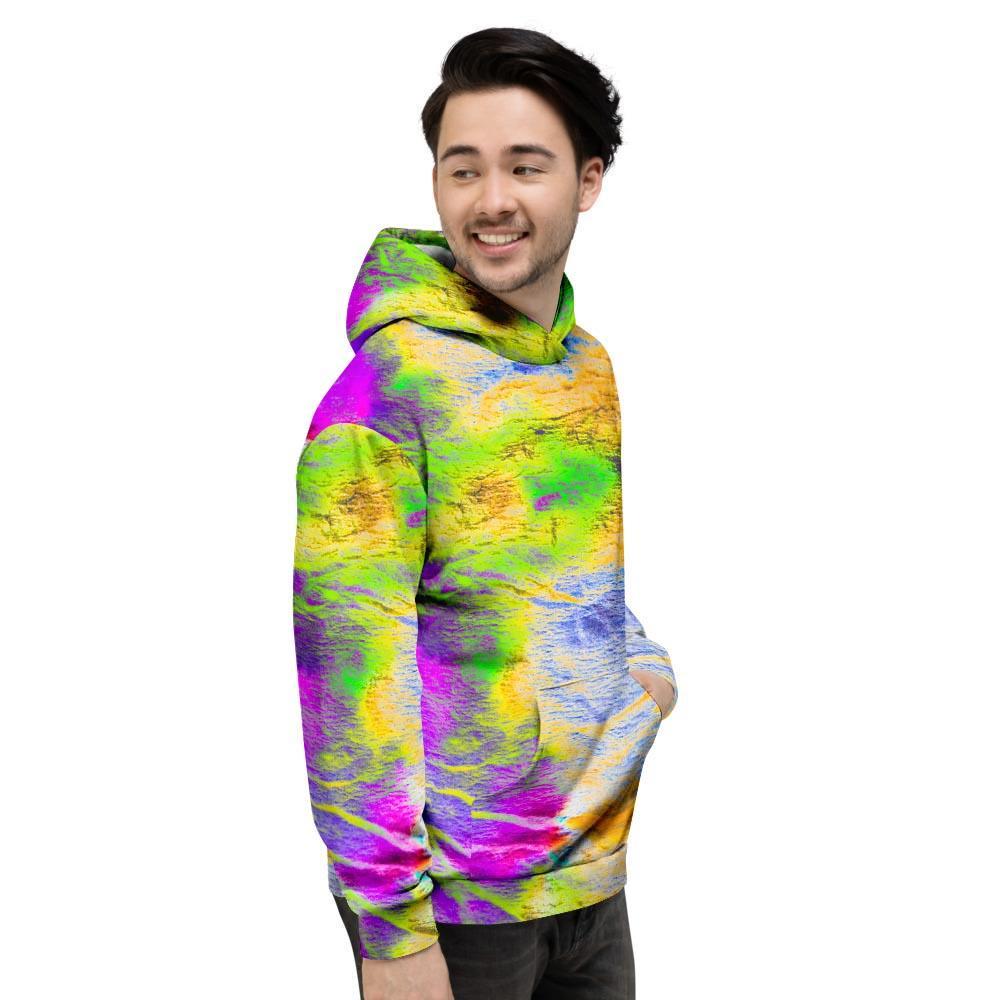 Abstract Tie Dye Men's Hoodie-grizzshop