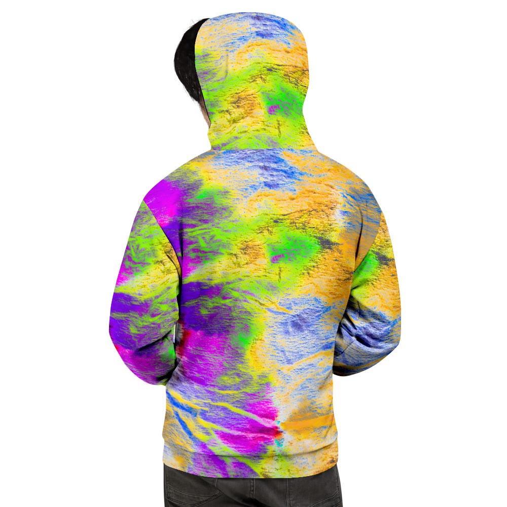 Abstract Tie Dye Men's Hoodie-grizzshop