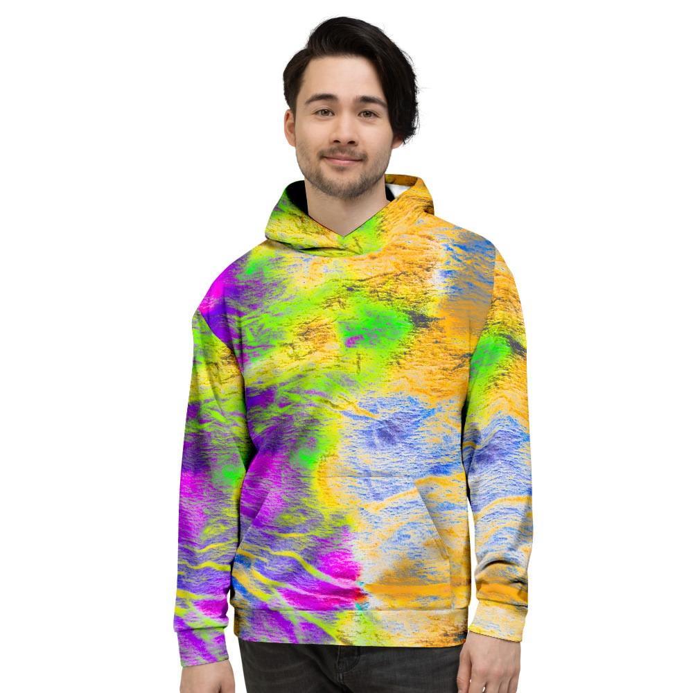 Abstract Tie Dye Men's Hoodie-grizzshop