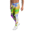 Abstract Tie Dye Men's Leggings-grizzshop