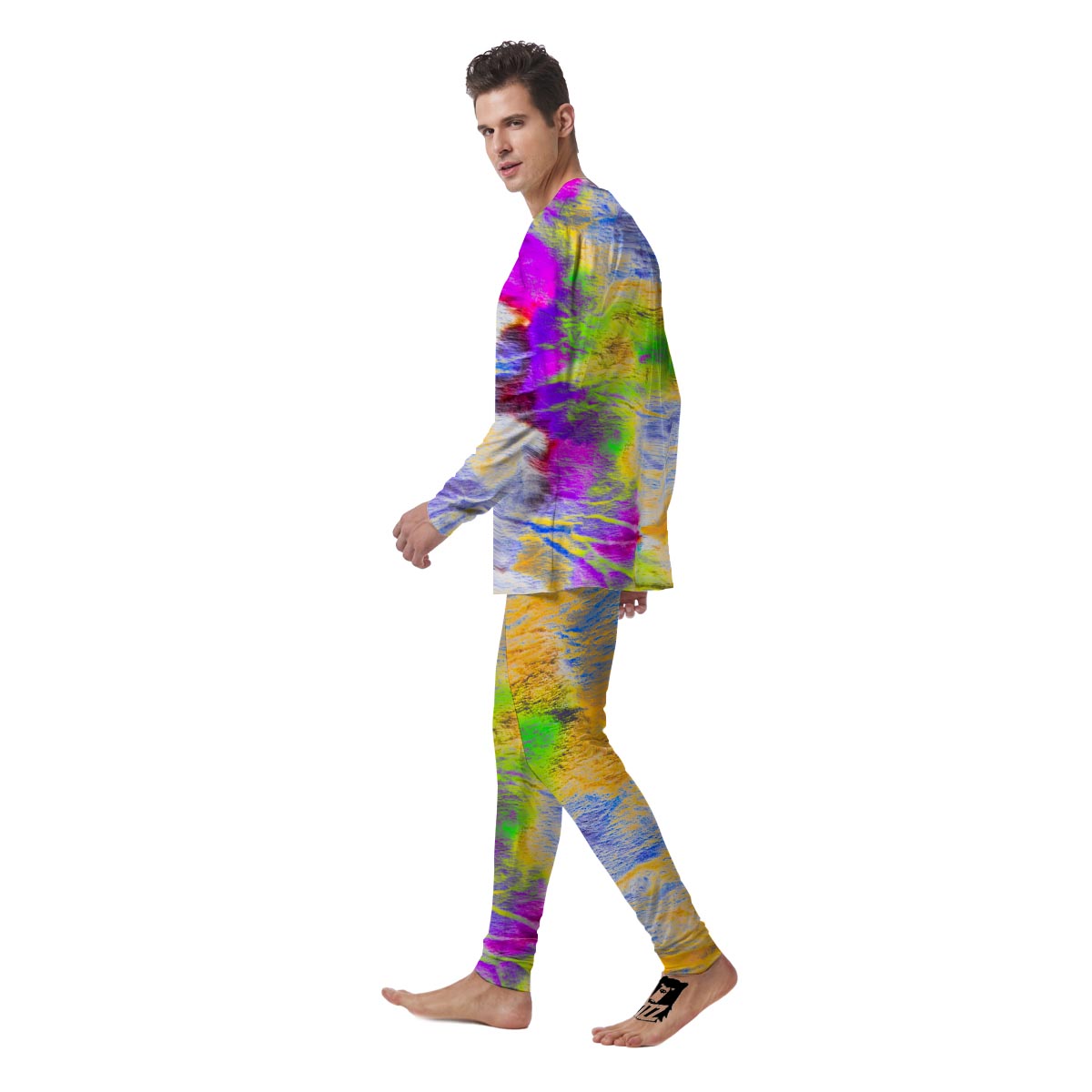 Abstract Tie Dye Men's Pajamas-grizzshop