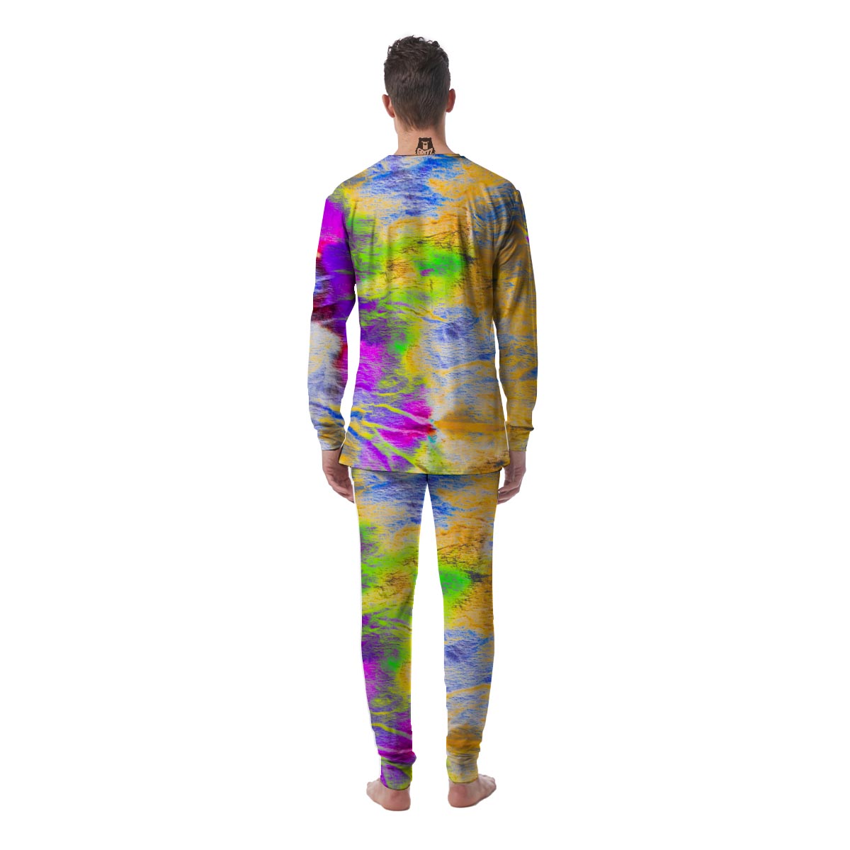 Abstract Tie Dye Men's Pajamas-grizzshop