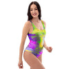 Abstract Tie Dye One Piece Swimsuite-grizzshop