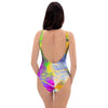 Abstract Tie Dye One Piece Swimsuite-grizzshop