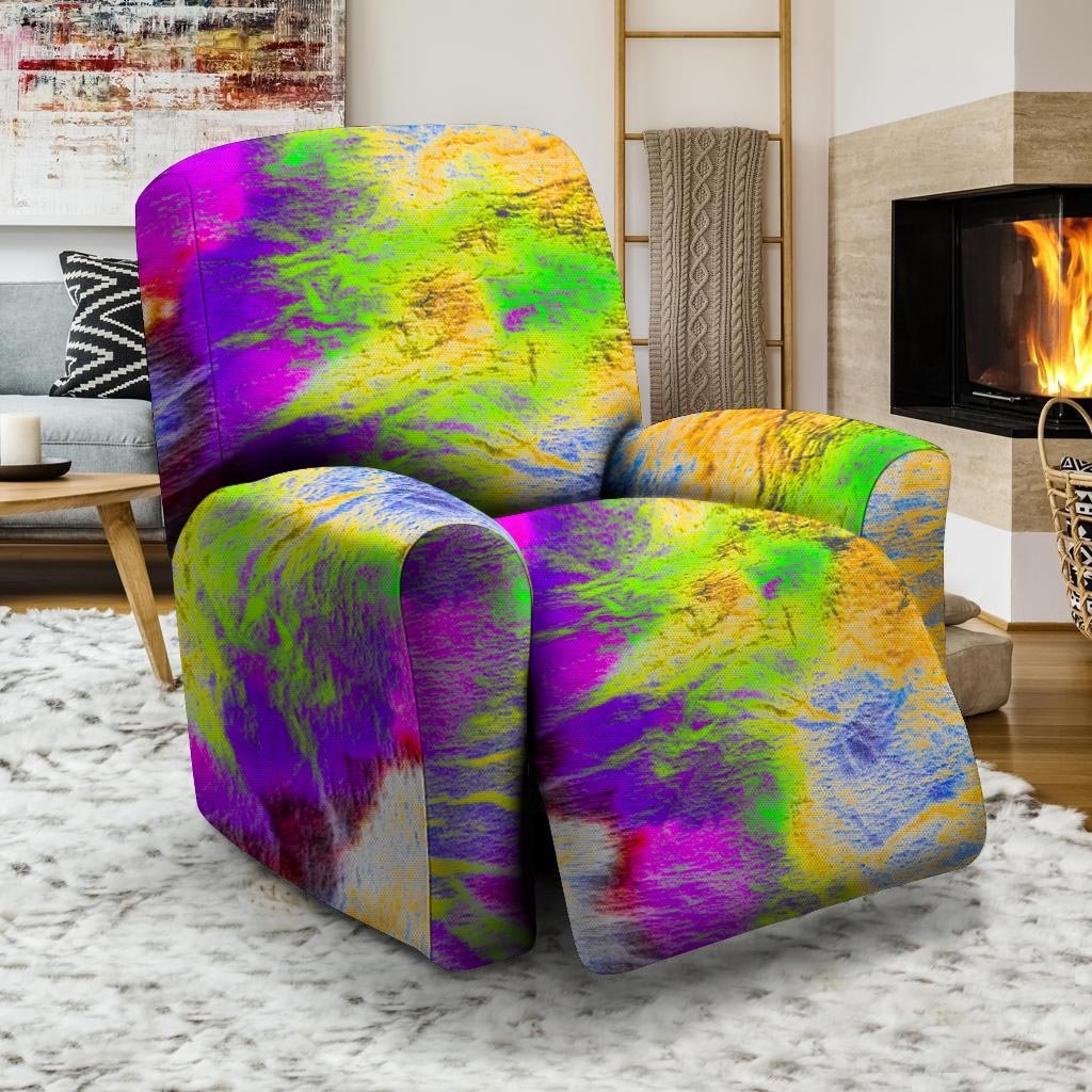 Abstract Tie Dye Recliner Cover-grizzshop