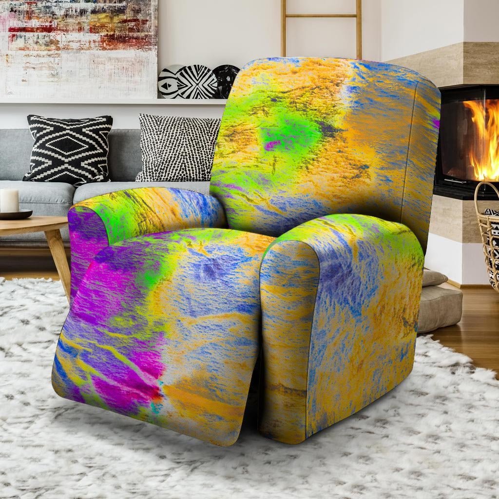 Abstract Tie Dye Recliner Cover-grizzshop