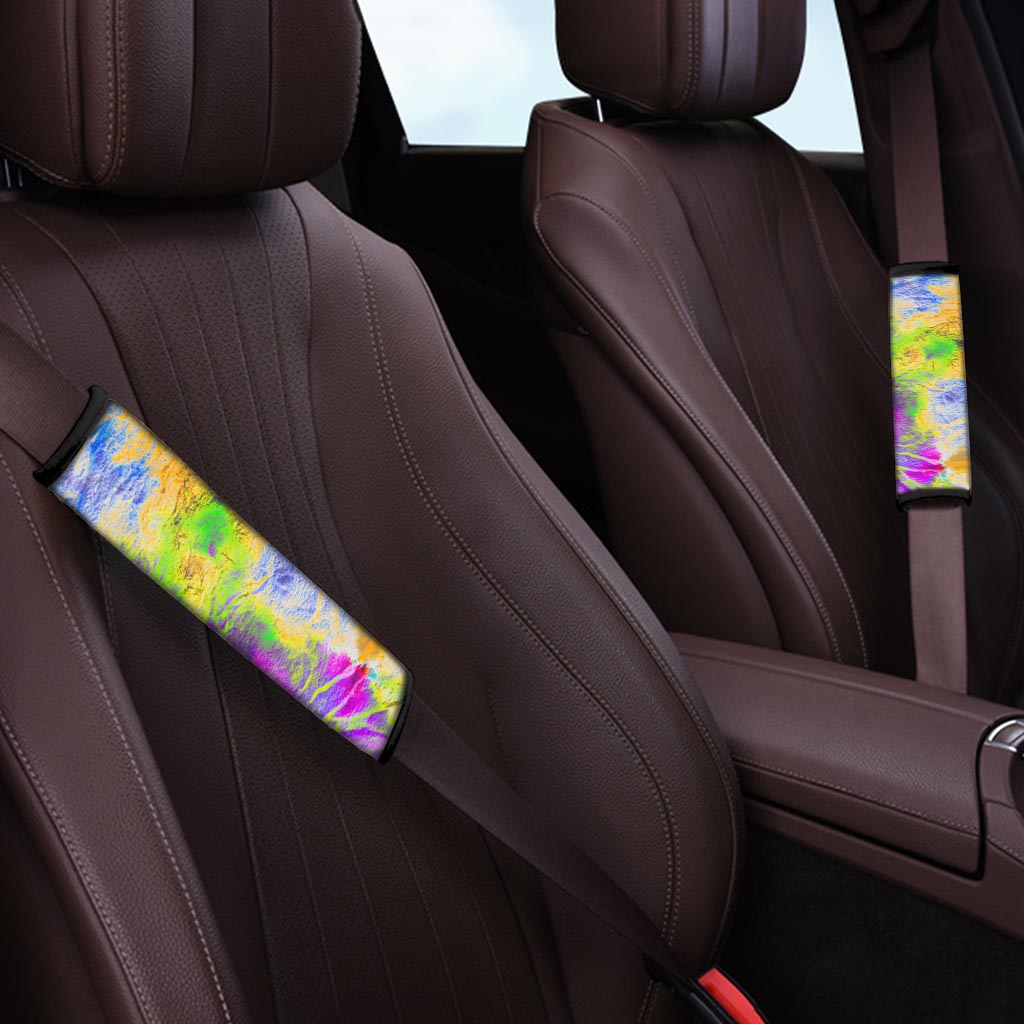 Abstract Tie Dye Seat Belt Cover-grizzshop