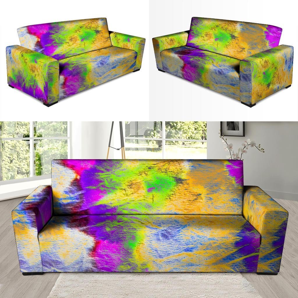 Abstract Tie Dye Sofa Cover-grizzshop