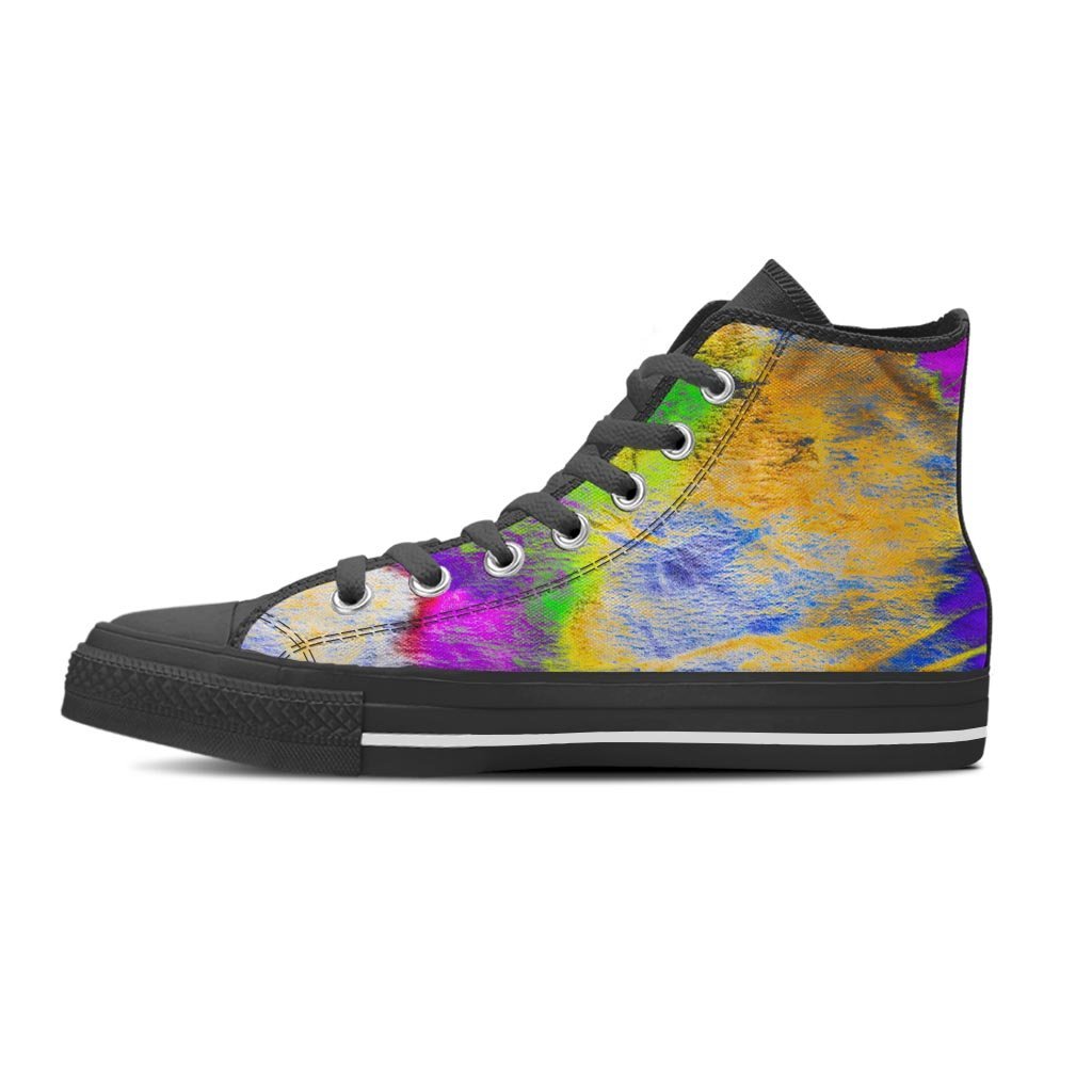 Abstract Tie Dye Women's High Top Shoes-grizzshop