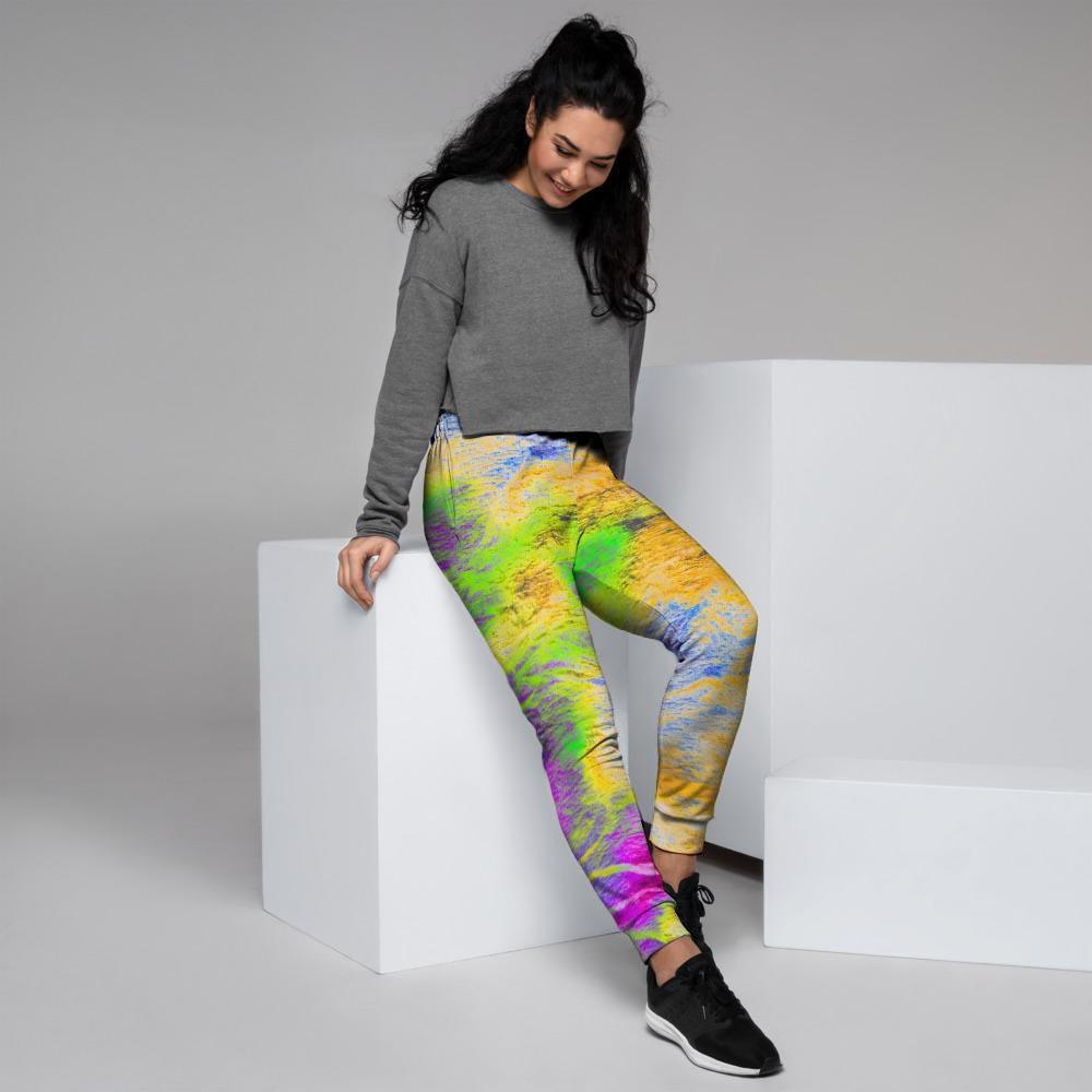 Abstract Tie Dye Women's Joggers-grizzshop