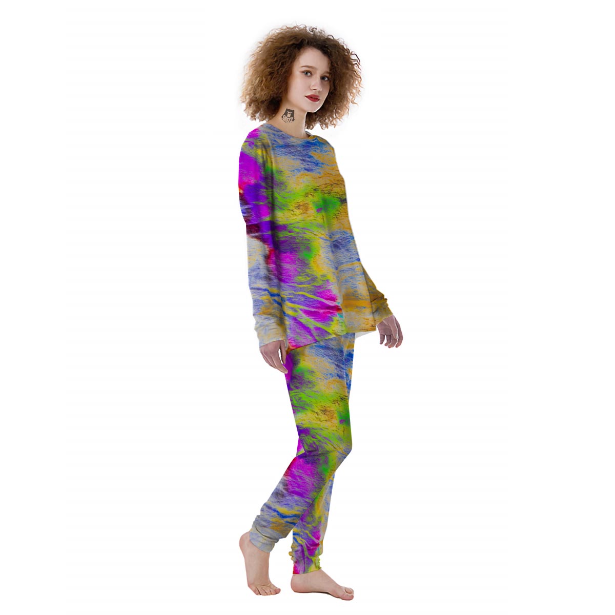 Abstract Tie Dye Women's Pajamas-grizzshop