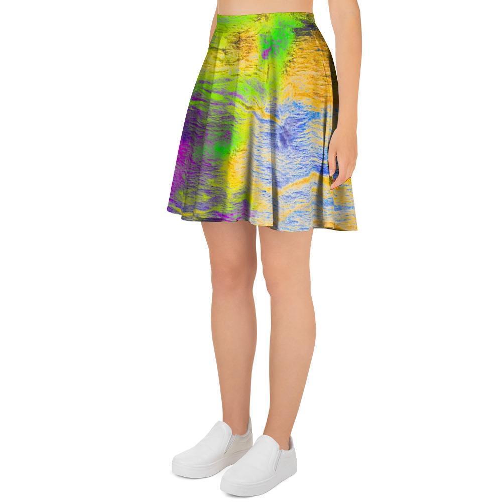 Abstract Tie Dye Women's Skirt-grizzshop
