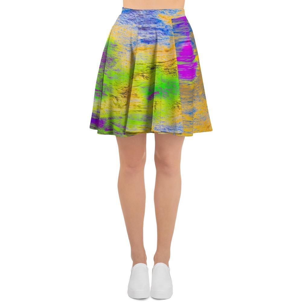 Abstract Tie Dye Women's Skirt-grizzshop