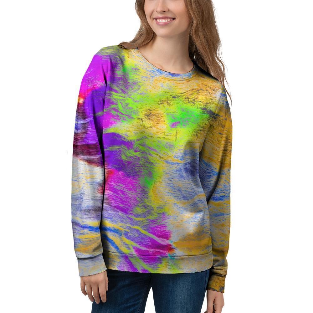 Abstract Tie Dye Women's Sweatshirt-grizzshop