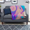 Abstract Trippy Holographic Blanket-grizzshop