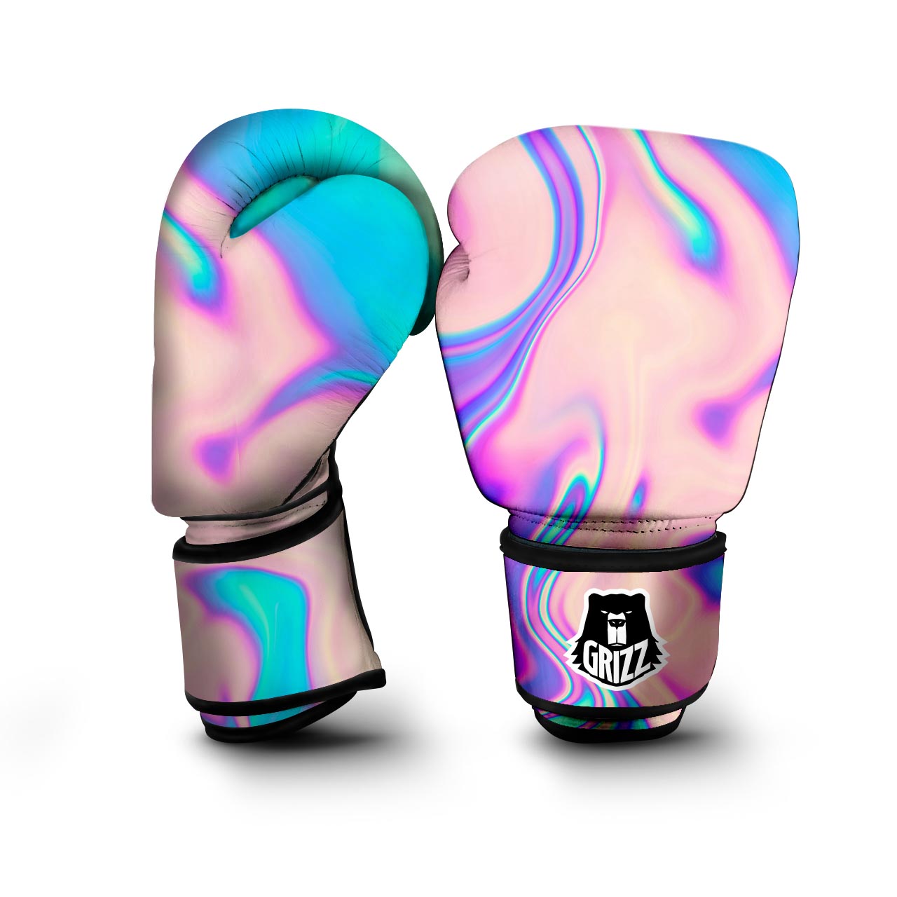 Abstract Trippy Holographic Boxing Gloves-grizzshop