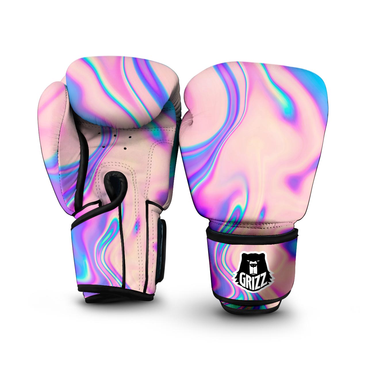 Abstract Trippy Holographic Boxing Gloves-grizzshop