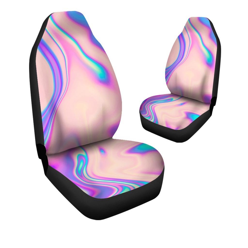 Abstract Trippy Holographic Car Seat Covers-grizzshop