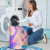 Abstract Trippy Holographic Laundry Basket-grizzshop