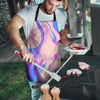 Abstract Trippy Holographic Men's Apron-grizzshop