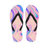 Abstract Trippy Holographic Men's Flip Flops-grizzshop