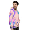 Abstract Trippy Holographic Men's Hoodie-grizzshop