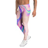 Abstract Trippy Holographic Men's Leggings-grizzshop