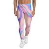 Abstract Trippy Holographic Men's Leggings-grizzshop
