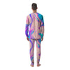 Abstract Trippy Holographic Men's Pajamas-grizzshop