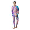 Abstract Trippy Holographic Men's Pajamas-grizzshop
