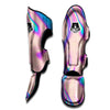 Abstract Trippy Holographic Muay Thai Shin Guard-grizzshop