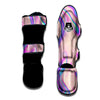 Abstract Trippy Holographic Muay Thai Shin Guard-grizzshop