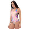 Abstract Trippy Holographic One Piece Swimsuite-grizzshop