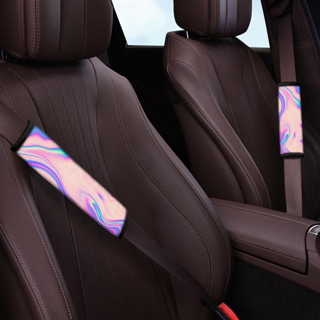 Abstract Trippy Holographic Seat Belt Cover-grizzshop