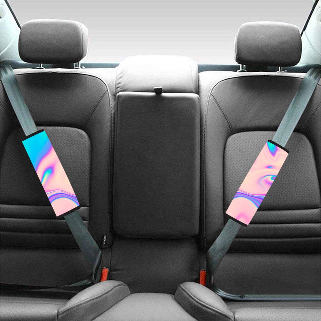 Abstract Trippy Holographic Seat Belt Cover-grizzshop