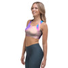 Abstract Trippy Holographic Sports Bra-grizzshop