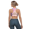 Abstract Trippy Holographic Sports Bra-grizzshop