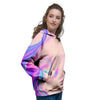Abstract Trippy Holographic Women's Hoodie-grizzshop