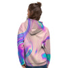 Abstract Trippy Holographic Women's Hoodie-grizzshop