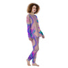 Abstract Trippy Holographic Women's Pajamas-grizzshop