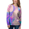 Abstract Trippy Holographic Women's Sweatshirt-grizzshop