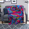 Abstract Trippy Paint Blanket-grizzshop