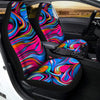 Abstract Trippy Paint Car Seat Covers-grizzshop