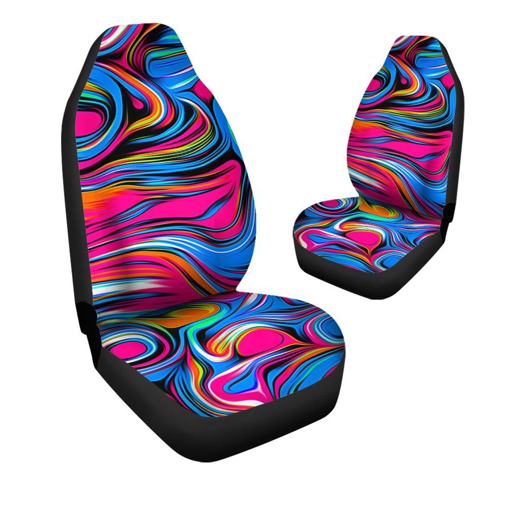 Abstract Trippy Paint Car Seat Covers-grizzshop