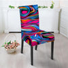 Abstract Trippy Paint Chair Cover-grizzshop