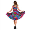 Abstract Trippy Paint Dress-grizzshop