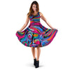 Abstract Trippy Paint Dress-grizzshop